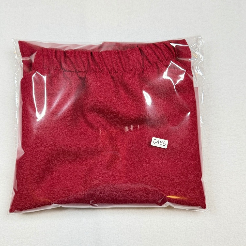 Vintage Red Elastic Waist Midi Pencil Skirt Size 16W Made in USA 55866L - Picture 7 of 7